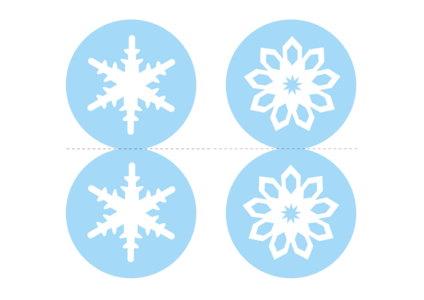 눈 결정체 모빌 만들기