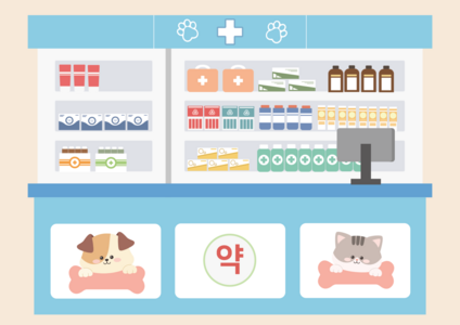 동물약국 배경