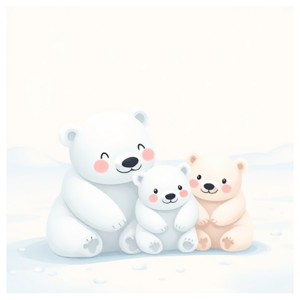 북극곰 가족